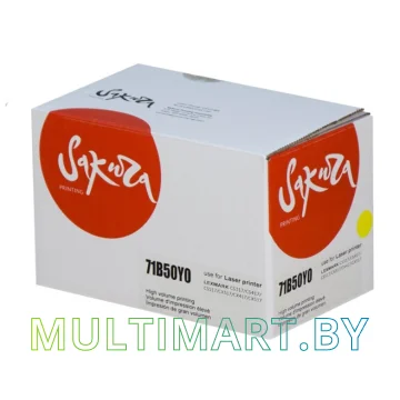 Картридж Sakura Printing  SA71B50Y0 (аналог Lexmark 71B50Y0)
